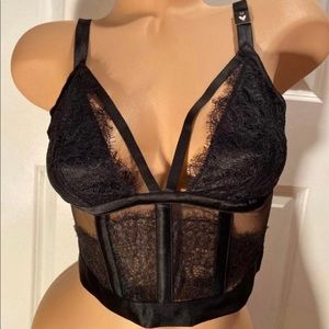 Victoria Secret Long  line bra/bustier Medium New
